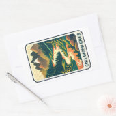 Collawash Rivier Oregon Kleuren Rechthoekige Sticker (Envelop)