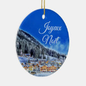 Colle-Di-Fuori, Frankrijk Joyeux Noël Kerstmis Keramisch Ornament (Rechts)