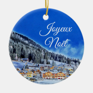 Colle-Di-Fuori, Frankrijk Joyeux Noël Kerstmis Keramisch Ornament