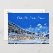 Colle-Di-Fuori, Frankrijk Winter Briefkaart (Voorkant / Achterkant)