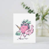 Colle Erdbeere   Quadratischer  Briefkaart (Staand voorkant)