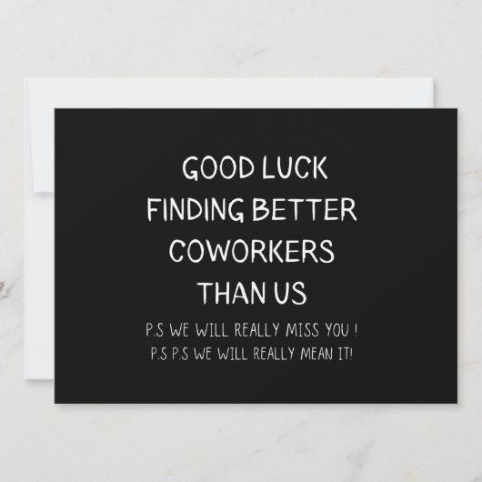 Colleague die de medewerker uit de boot laat valle aankondiging (Voorkant)