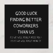 Colleague die de medewerker uit de boot laat valle advieskaart (Voorkant)