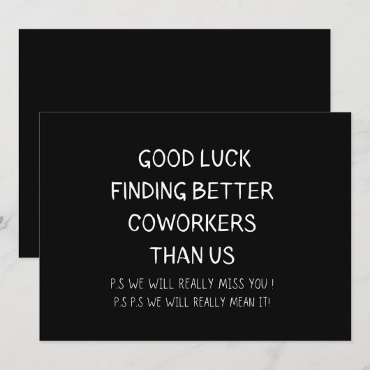 Colleague die de medewerker uit de boot laat valle menu (Voorkant / Achterkant)