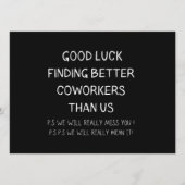 Colleague die de medewerker uit de boot laat valle menu (Voorkant)