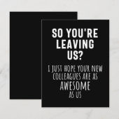 colleague farewell, retirement, coworker, goodbye, save the date (Voorkant / Achterkant)