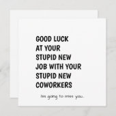 Colleague Leaving Gift with Heartfelt Message Feestdagenkaart (Voorkant / Achterkant)