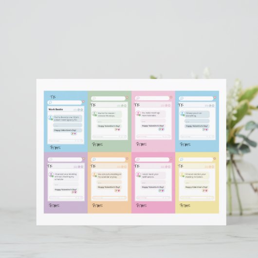 Colleague Valentine Card Corporate Pun Valentine (Staand voorkant)