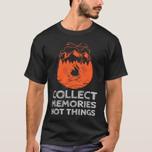 Collect Memories Not Things Graphic T-shirt (Voorkant)