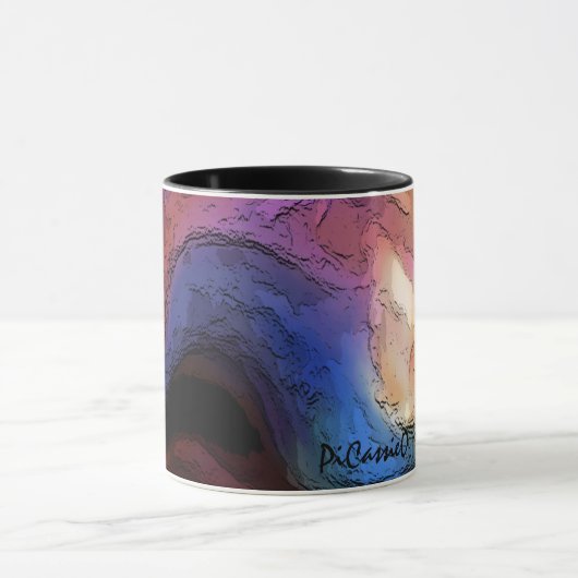 Collectable Art Mok abstracte diepte landschapskle (Midden)