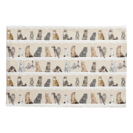 Collectable Cats Pillow Hoesje Kussensloop (Achterkant)