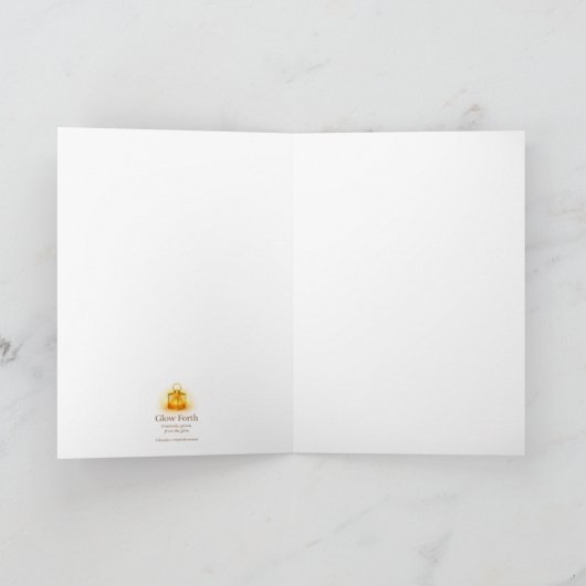 Collectable Glow Forth Customizable Card Kaart (Binnen)