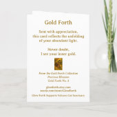 Collectable Glow Forth Greeting Card Kaart (Achterkant)