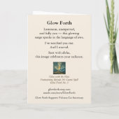 Collectable Glow Forth Greeting Card | Your Magic Kaart (Achterkant)