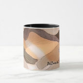 Collectable subtiele Abstracte kleurenkunst Mok (Midden)