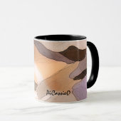 Collectable subtiele Abstracte kleurenkunst Mok (Voorkant rechts)