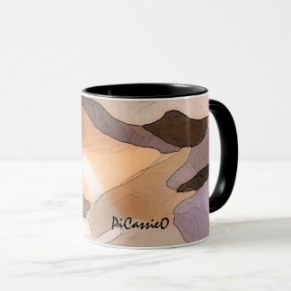 Collectable subtiele Abstracte kleurenkunst Mok