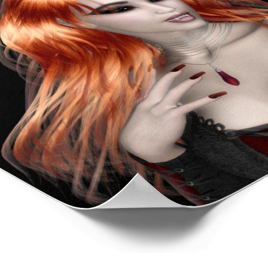 Collectibele Vampire Doll Art (vampire3) Poster (Hoek)