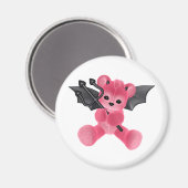 ♥ Collectible Art ♥ Duivel Teddybeer ♥ (beer 5) Magneet (Voorkant / Achterkant)