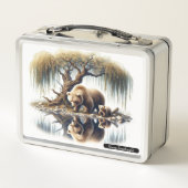 Collectible Beer Family Naast een rustige stroom (Achterkant)