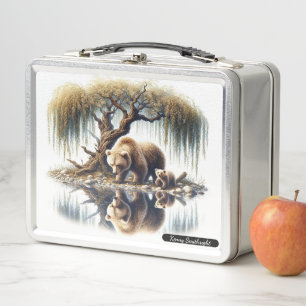Collectible Beer Family Naast een rustige stroom