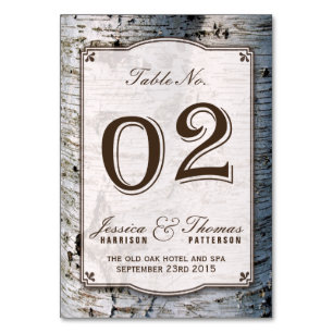 Collectie 02 van de Rustic Silver Birch Tree Weddi Kaart