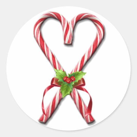 Collectie 2 van het hart van snoepjes ronde sticker (Voorkant)