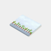 Collectie Aangepaste bloeiende cactus met naam Post-it® Notes (Schuin)