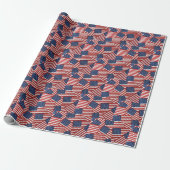 Collectie Amerikaanse vlag Cadeaupapier (Uitgerold)