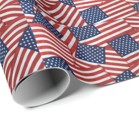 Collectie Amerikaanse vlag Cadeaupapier (Rol Hoek)