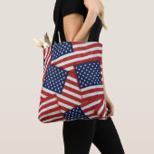Collectie Amerikaanse vlag Tote Bag (Dichtbij)