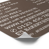 Collectie, bakkerijen, bakkerijwinkel, vers, Bague Poster (Hoek)