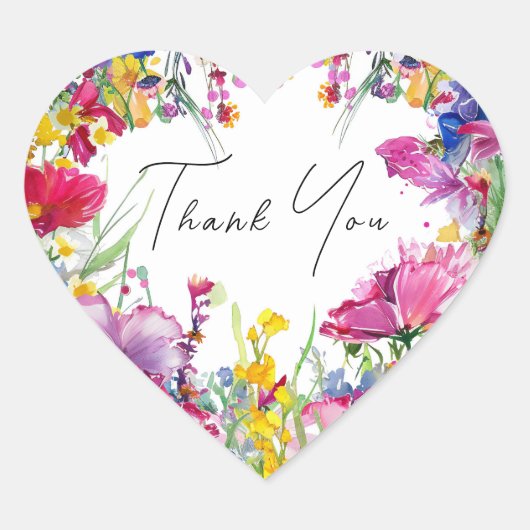 COLLECTIE ❤️BEDANKT💗 HART STICKER (Voorkant)