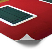 Collectie Burano-eiland in Italië met kleurrijke r Poster (Hoek)