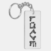 COLLECTIE BW LOVEN met schaduw 2-zijdige Sleutelha Sleutelhanger (Voorkant Links)