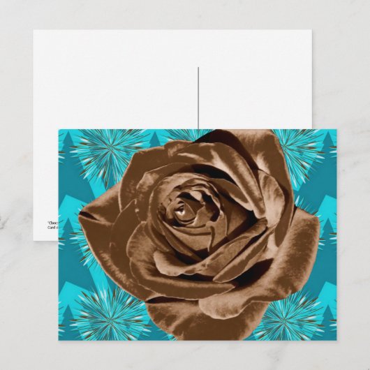 collectie "Chocolade Roos" Briefkaart (Voorkant / Achterkant)