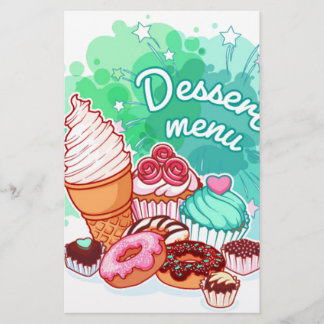 Collectie dessert Menu