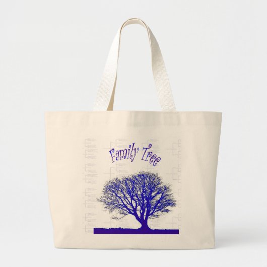 Collectie Familieboom Grote Tote Bag (Voorkant)