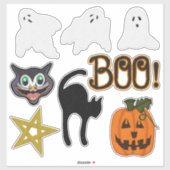 Collectie Felt Kijk Halloween Sticker (Vel)
