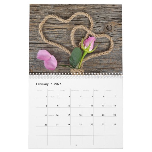 Collectie fotografie kalender (Feb 2026)