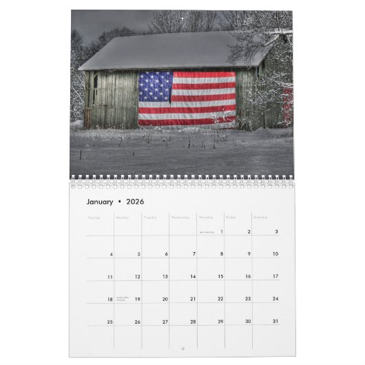 Collectie fotografie kalender (Jan 2026)