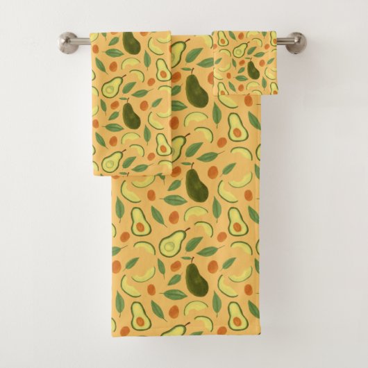 Collectie fruitmandje — Avocado Bad Handdoek (Insitu)