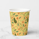 Collectie fruitmandje — Avocado Papieren Bekers (Achterkant)