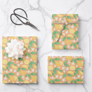 Collectie fruitmandje — Lemon Inpakpapier Vel