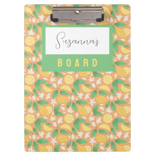 Collectie fruitmandje — Lemon Klembord (Voorkant)