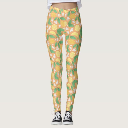 Collectie fruitmandje — Lemon Leggings (Voorkant)