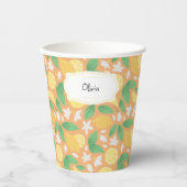 Collectie fruitmandje — Lemon Papieren Bekers (Voorkant)