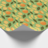 Collectie fruitmandje — Sinaasappels Cadeaupapier (Hoek)