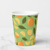 Collectie fruitmandje — Sinaasappels Papieren Bekers (Achterkant)