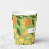 Collectie fruitmandje — Sinaasappels Papieren Bekers (Rechts)